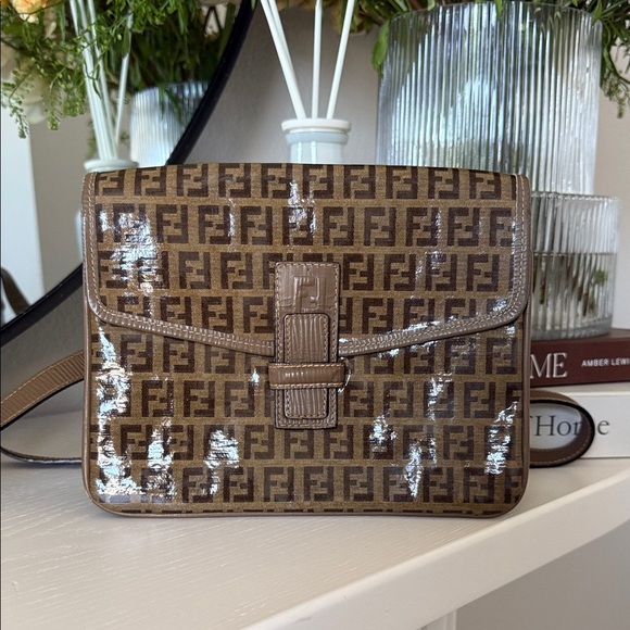 Fendi Tan Monogram Shoulder Bag - Picture 2 of 9